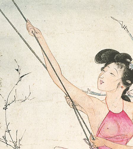 万盛-胡也佛的仕女画和最知名的金瓶梅秘戏图